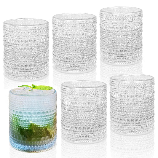 Vintage Drinking Glasses Set of 6 10 oz