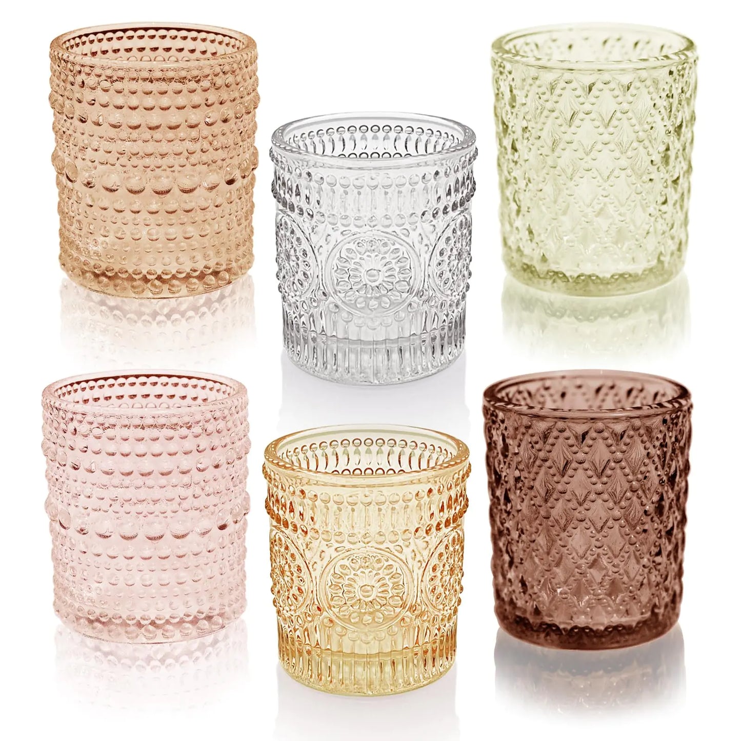12 pcs Glass Tealight Holder