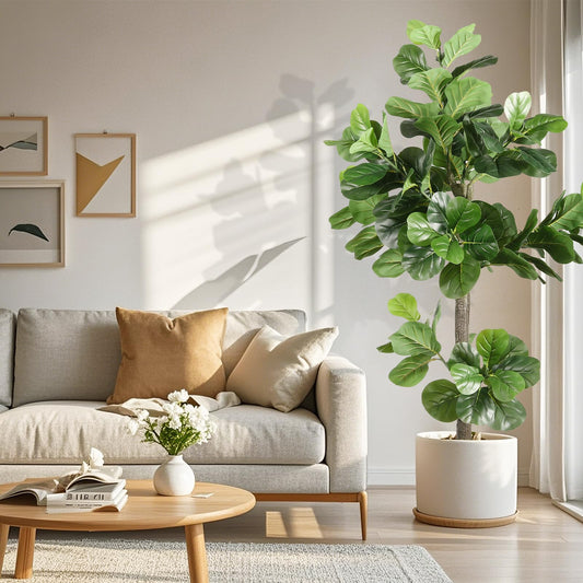 Fiddle Leaf Fig Tree Artificial 5ft Tall Home Decor Indoor
