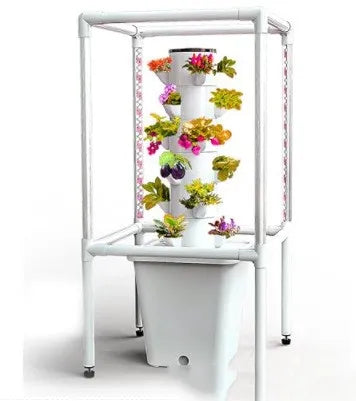 Hydroponic Plant Tower with Grow Light