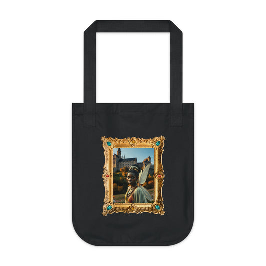 Canvas Tote Bag — Vintage Gilded Frame Portrait Eco Shopper