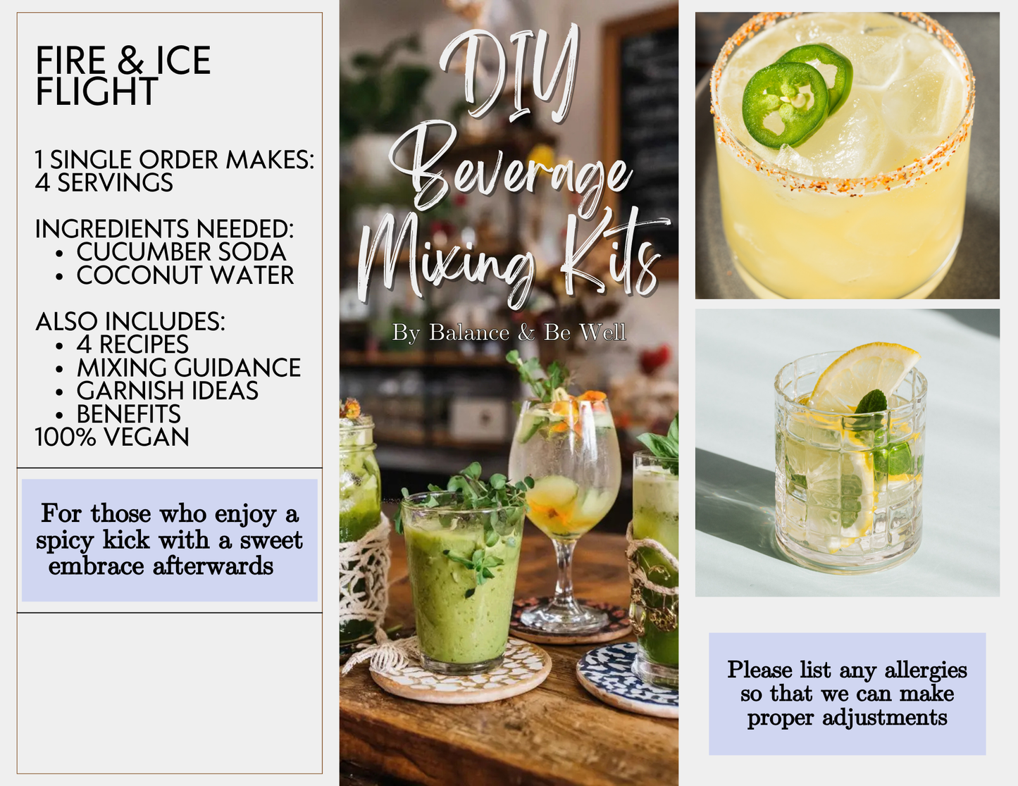 Group or Individual DIY Beverage Mixing Kits