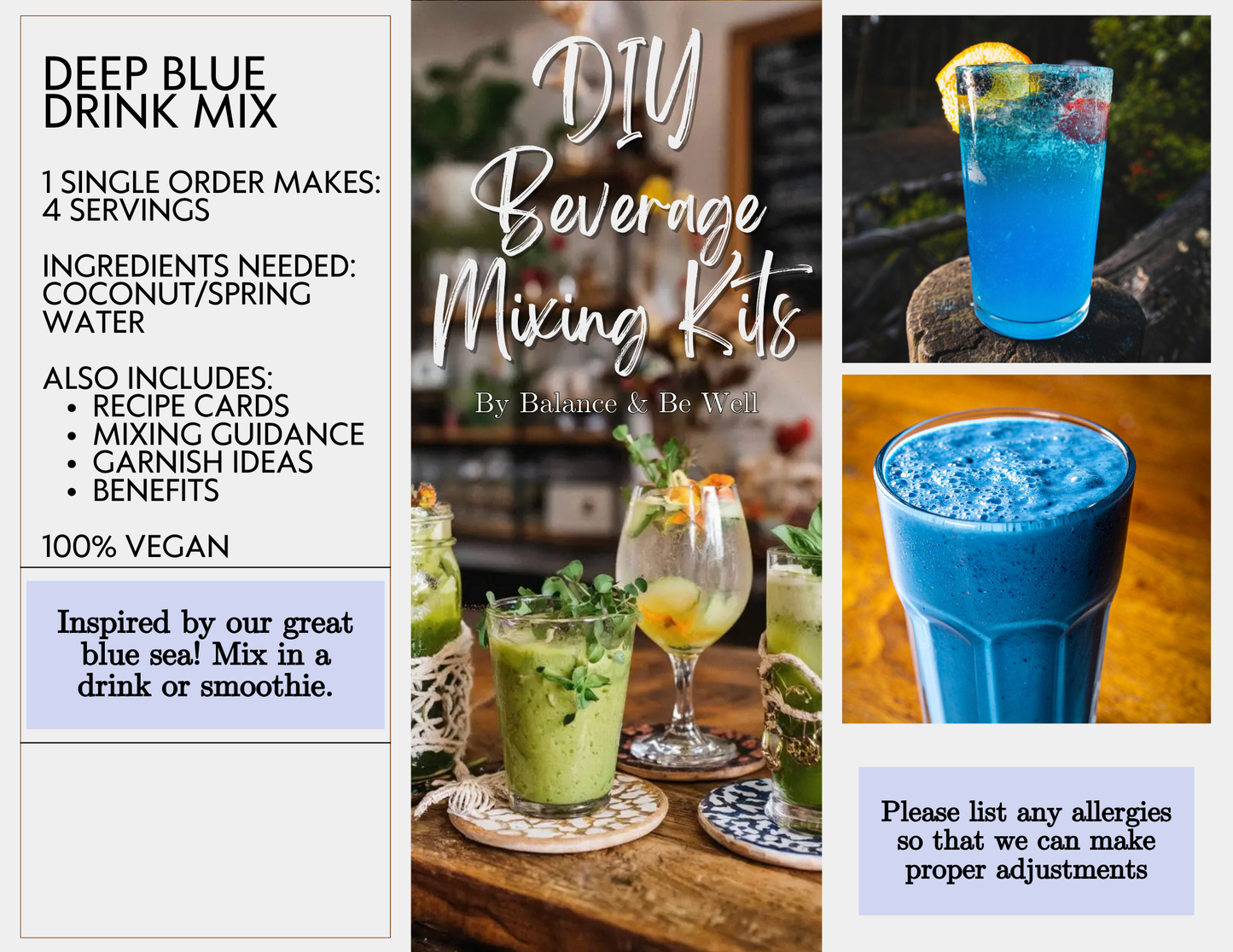 Group or Individual DIY Beverage Mixing Kits