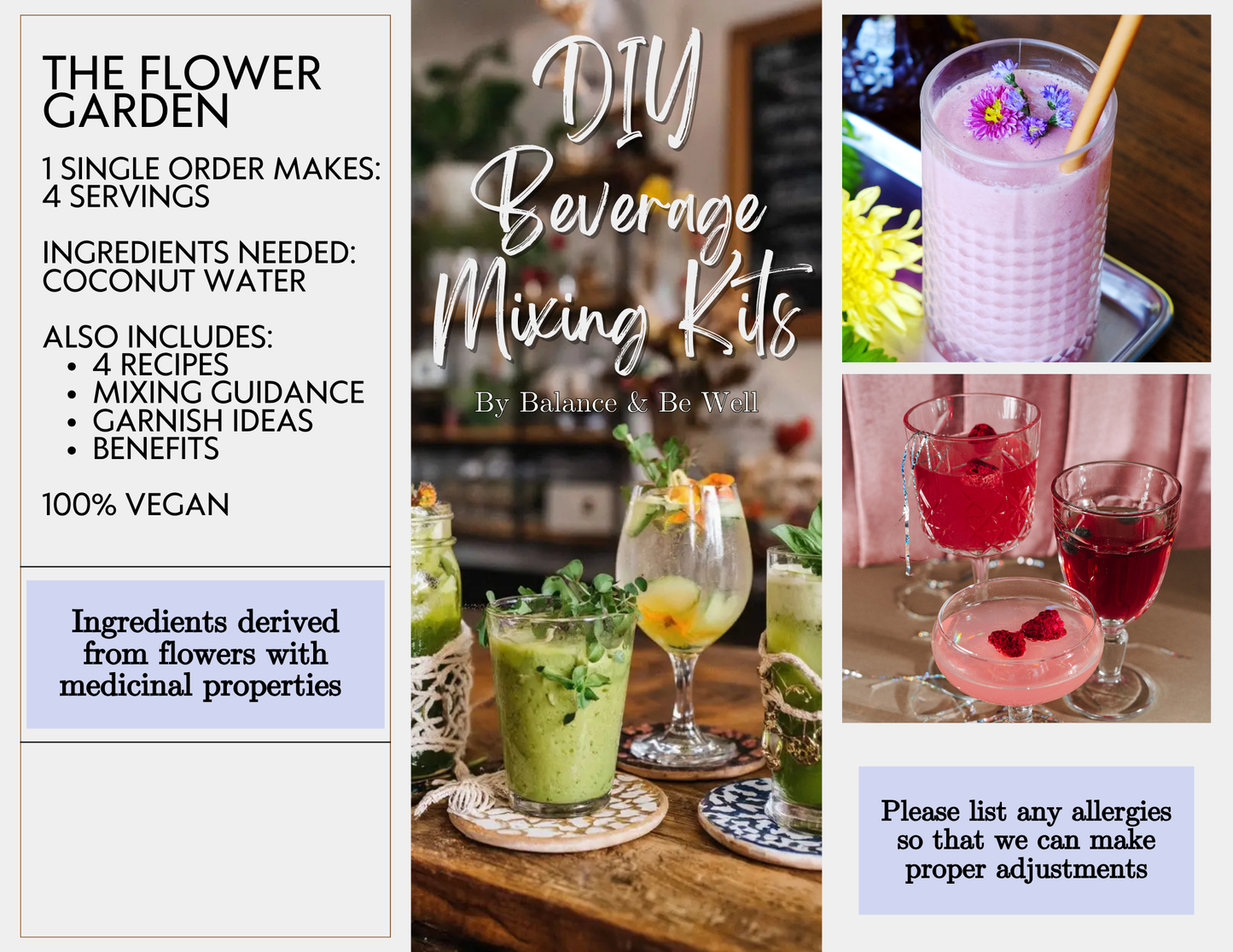 Group or Individual DIY Beverage Mixing Kits