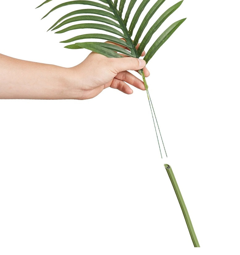 Artificial Gold Cane Palm Tree 6.5 FT Tall Faux Plant