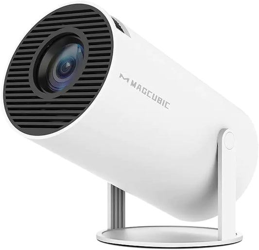 Portable Smart Mini Projector – 4K Support (1080P FHD), WiFi 6 & Bluetooth, 180° Rotatable, Auto Keystone | Sustainable Outdoor Movie & Event Décor