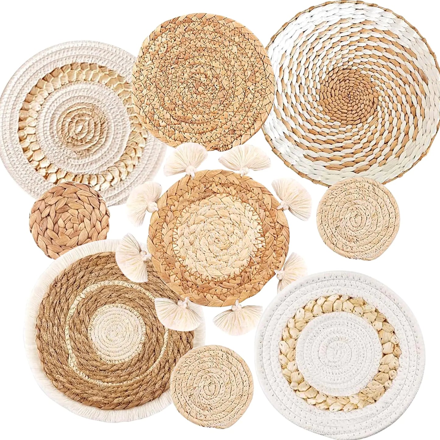 9PCS Bohemian Wall Baskets