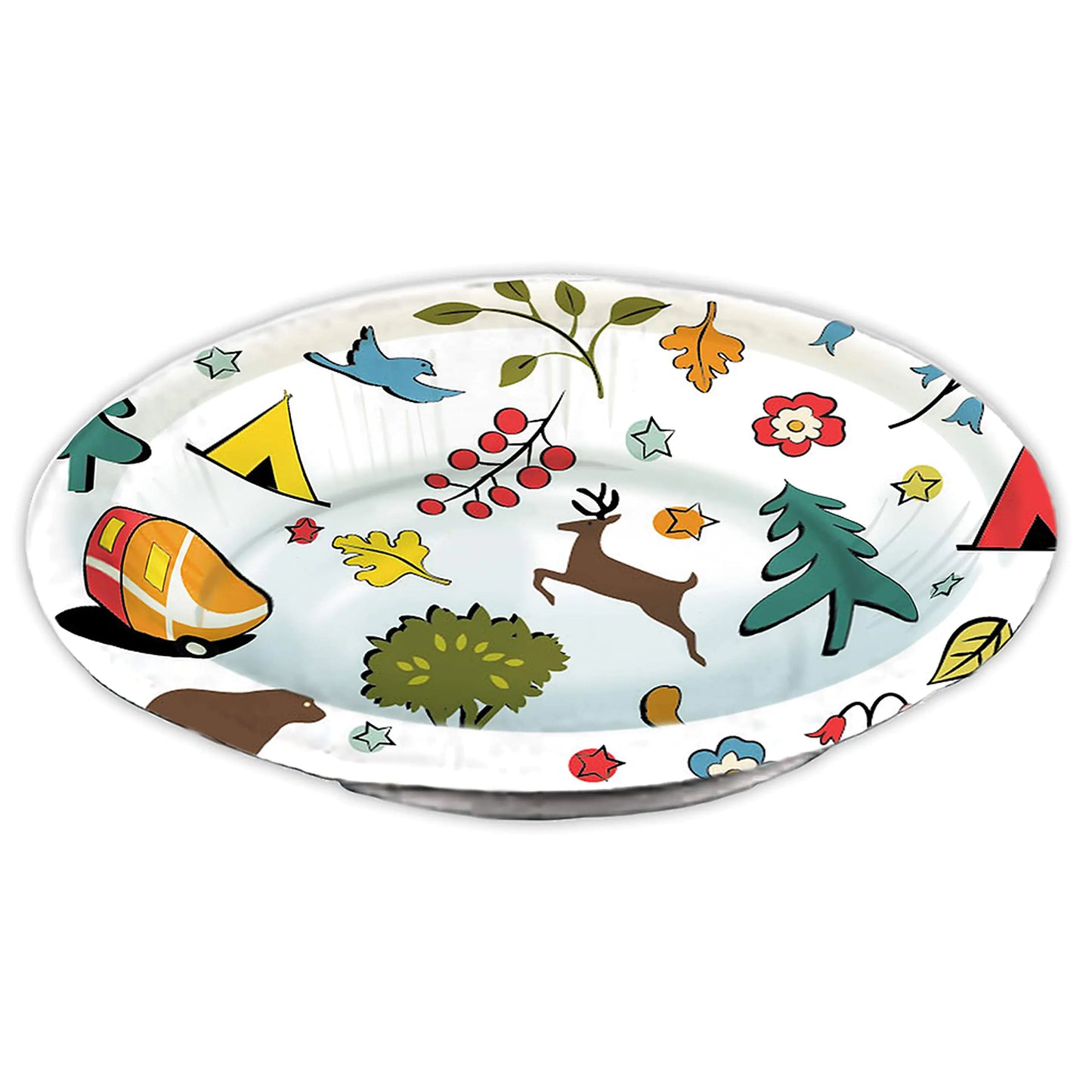 “Into The Woods” Vintage Theme Party Ice Cream Bowls | Eco-Friendly 20 oz Paper Bowls 24 ct